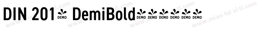 DIN 2014 DemiBold字体转换